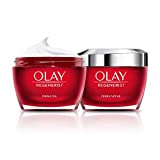 Olay Regenerist Crema Facial De Día y Noche, Pack x 2 Uds, Fórmula Con Ácido Hialurónico Vitamina B3 Y Niacinamida, 24H De Hidratación, 100 ml