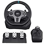 PXN V9 Volante de Carreras ,con Pedal y Control de Cambio y Retroalimentación de Vibración, Universal USB 900° Volante Para Juegos, Para PC, Xbox One, Xbox Series X|S, PS4, PS3, Nintendo Switch