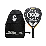 Pala Dunlop Skin Attack Soft + Bandolera Siux / Palas de Padel para Hombre Mujer Junior / Nivel intermedio y avanzado / Palas y Raquetas de Padel de Alta Potencia y Control