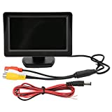 Monitor de Vista Trasera, Monitor LCD de Coche de 5 Pulgadas HD TFT, Vista Trasera, Seguridad de Pantalla de estacionamiento de Respaldo reemplazo para camión RV, autobús
