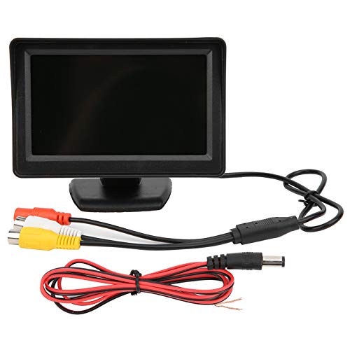 Monitor de Vista Trasera, Monitor LCD de Coche de 5 Pulgadas HD TFT, Vista Trasera, Seguridad de Pantalla de estacionamiento de Respaldo reemplazo para camión RV, autobús