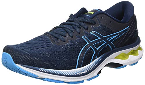 Asics Gel-Kayano 27, Road Running Shoe Hombre, Bleu Bleu Cyan, 44.5 EU