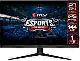 MSI Optix G271 - Monitor Gaming de 27" FullHD 144Hz (1920 x 1080p, Panel IPS, ratio 16:9, AMD FreeSync, brillo 250nits, 1 ms de respuesta) negro, compatible con consolas