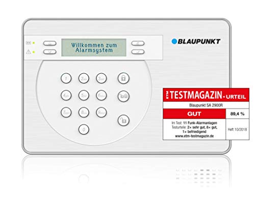 Blaupunkt SA2900R Sistema de Alarma para el hogar sin cuota mensual e inalámbrico con mando control remoto.