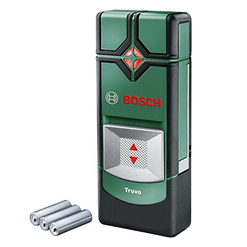 Bosch detector Truvo (para tuberías de metal y cables conductores de corriente, con una profundidad de detección de 70/50 mm; contenido del paquete: Truvo, 3 pilas AAA)