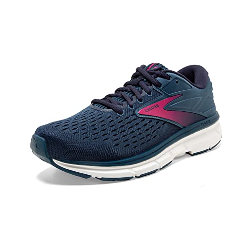 Brooks Dyad 11, Zapatillas para Correr Mujer, Blue/Navy/Beetroot, 37.5 EU