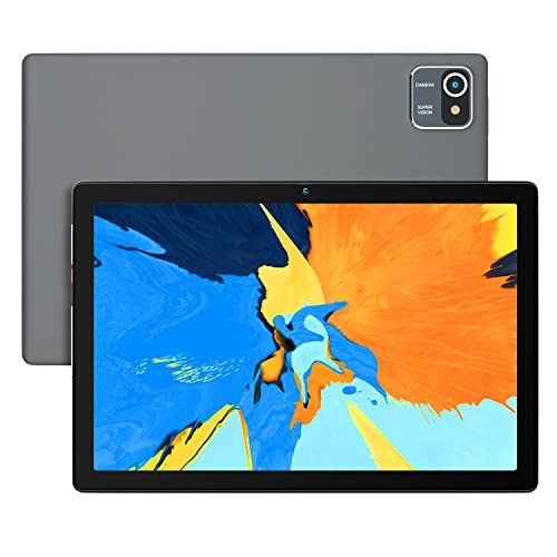 Tableta de 10 Pulgadas Android 10.0 Tablets, HD 800x1280 IPS Pantalla táctil, 2GB+32GB Quad-Core CPU, batería de 6000mAh, cámaras duales, WiFi, Tipo-C, Bluetooth, Portable Gaming Tablet PC(Gris)