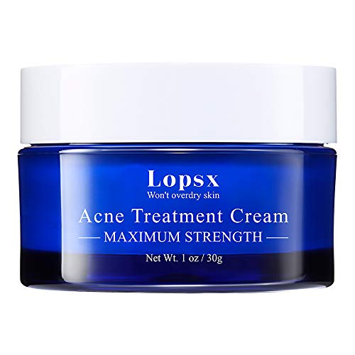 Crema Antiacne Lopsx Crema Acne Facial Acne Tratamiento Para Espinillas e Imperfecciones Anti-Manchas con Doble Fuerza Apto y Seguro Para Pieles Sensibles