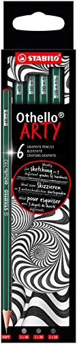 Lápiz de grafito STABILO Othello ARTY - Caja con 6 lápices de baja dureza (2 x 4B, 3B, 2B) (EO282/6-21-1-20)