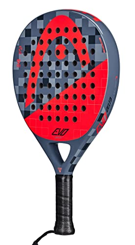 HEAD EVO Delta Pala Padel, Adultos Unisex, Gris Rojo, EU