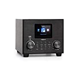 oneConcept Streamo Cube - Radio con Internet, WiFi, Altavoz de 3 W, Subwoofer de 5 W RMS, Negro
