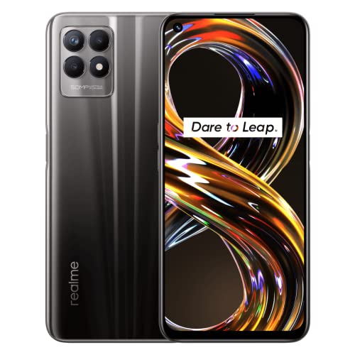 Realme 8i Smartphone Libre, Teléfono Móvil 128GB, 6.6" Pantalla Ultra Suave de 120Hz, Móvil Android Dual-SIM, Procesador Helio G96, Batería de 5000mAh, Cámara Triple de 50 MP