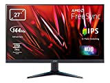 Acer Nitro VG270UPbmiipx - Monitor Gaming de 27" WQHD 144Hz (68.6 cm, 2560x1440, Pantalla IPS LED 16:9, ZeroFrame, FreeSync, 1ms VRB, 350 nits, 2 HDMI, DP MM Audio out, Eco Display) - Color Negro