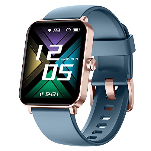 HUAKUA Smartwatch, 1.69 Pulgadas Reloj Inteligente Hombre Mujer con Pulsómetro, Monitor de Sueño y Caloría,Cronómetro, Podómetro, Pulsera Actividad para iOS Android