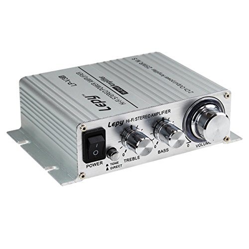 LEPY LP-V3S pequeño Amplificador HiFi para Coche, PC, Casa, Corriente DC 12 V