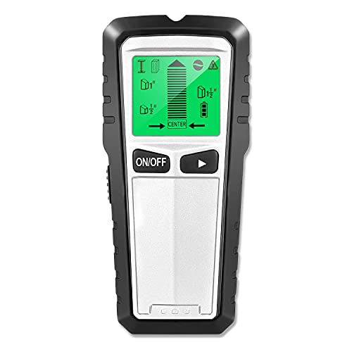 Detector de Pared, 5 en 1 Multifuncional Detector Cables y Tuberias con Pantalla LCD Retroiluminada, Stud Finder Detector de Metales Pared para Detecta Metal Tuberías Madera y AC Cable
