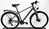 CLOOT Bicicleta hibrida o Trekking Adventure 7.1 Disc Shimano 24V con Horquilla con Bloqueo y Frenos de Disco hidráulicos, Bicicletas para Hombre y para Mujer.(Talla L (176-188))