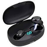 Auriculares Bluetooth 5.0 de hasta 50 Horas de Reproducción, Sonido Estéreo de Graves Profundos, Cancelación de Ruido Avanzada, Auriculares Inalámbricos con Estuche de Carga Inalámbrico de 2200 mAh