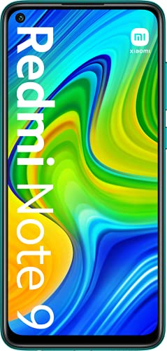 Xiaomi Redmi Note 9 - Smartphone 3GB+64GB, NFC, Pantalla FHD+ de 6.53" DotDisplay (Cámara cuádruple de 48MP con IA, MediaTek Helio G85, Batería 5020mAh), Verde, Versión Oficial
