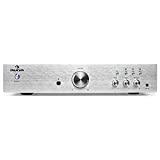 auna AV2-CD508 - Amplificador Audio Alta definición, Amplificador HiFi, HomeCinema Estereo, Ecualizador 2 Bandas, Rendimiento 600W, Entrada AUX, Ajuste Graves/Agudos, Mando Distancia, Plateado