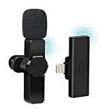 Micrófono inalámbrico Lavalier para iPhone iPad grabación, Plug-Play Lapel Lavalier Mini Mic para YouTube Facebook TikTok Transmisión en vivo, reducción de ruido/no necesita aplicación y Bluetooth