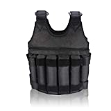 Chaleco de entrenamiento Yosoo ajustable, chaleco de Oxford con hombros acolchados para más comodidad, chaleco para llevar pesos (sin pesos), chaleco para hacer deporte, camuflaje