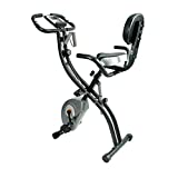 ATIVAFIT Bicicleta de Ciclismo Interior Plegable magnética Vertical Bicicleta estática giratoria reclinable Bicicleta de Ejercicio
