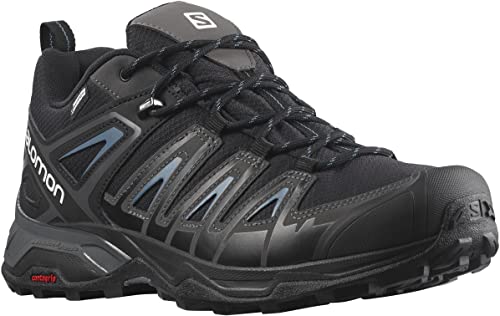 Salomon X Ultra Pioneer ClimaSalomon Zapatillas de Senderismo para Hombre, Impermeables, Ofrecen Óptimo Agarre, Negro (Magnet/Blue Steel), 43 1/3 EU