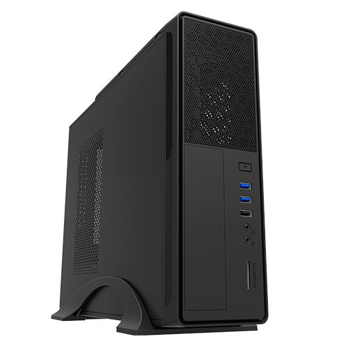 Unykach UK 2010 Torre Negro 450 W - Caja de Ordenador (Torre, PC, SGCC, Negro, ITX,Micro ATX, 6 cm)