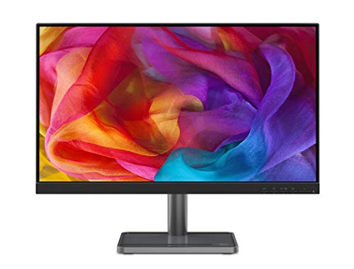 Lenovo L24i-30 - Monitor Gaming 23.8" FullHD (IPS, 75Hz, 4ms, HDMI, VGA, FreeSync, Base Metálica con Soporte para teléfono) Ajuste de inclinación - Negro