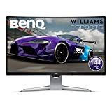 BenQ EX3203R - Monitor Curvo Gaming de 31.5" (QHD 2K, 144 Hz, HDR, FreeSync 2, Sensor B.I, HDMI, Display Port, USB-C) Color Negro y Gris
