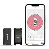 Mini Localizador GPS, PjxerdQ Real Antirrobo GPS Localizadores para Vehículos/Niños con Seguimiento de Actividad Fuerte Imán Recargable GPS Tracker con Aplicación Gratuita para Android iOS AT2