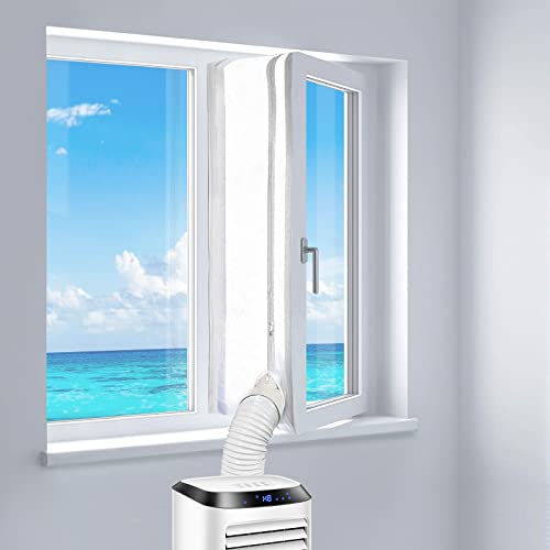 REDTRON 400CM Aislamiento de Ventanas para Aire Acondicionado Móvil, AirLock Adecuado para Unidad de Aire Acondicionado Portátil, Parada de Aire Caliente, Fácil Instalación