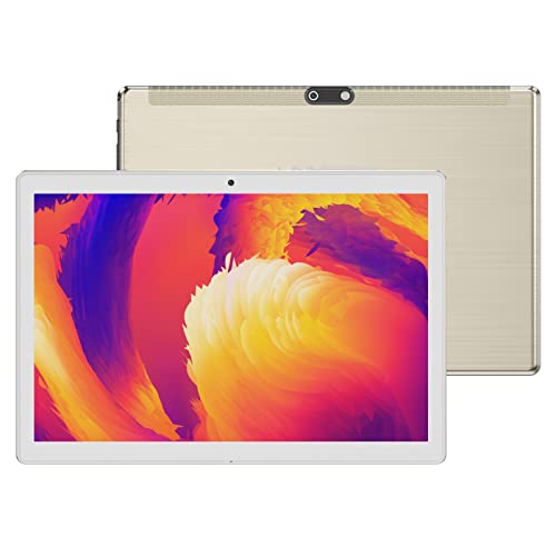 Tablet 10 Pulgadas, LNMBBS 4G LTE, Android 10.0, Octa-Core, 4GB RAM, 64GB ROM, FHD Pantalla, Dual SIM, Bluetooth 4.0, WiFi Soporte, T12, Oro