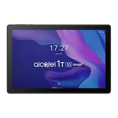 Alcatel 1T 10" WiFi SMART 2020 – Tablet de 10" HD, Quadcore 2GB Ram + 32GB Rom, Ampliable por MicroSD, 4080 mAh de Batería, Doble altavoz estéreo, Cámara frontal 2 MP y trasera 2 MP, Android 10