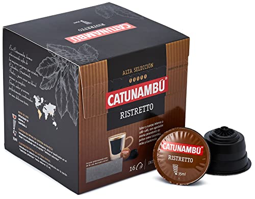 Catunambú - Cápsulas de café Ristretto compatibles Dolce Gusto | Pack de 3 (48 cápsulas)