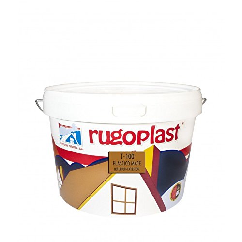 Pintura plástica mate blanca económica T-100 para paredes de interior (10 Kg) Envío GRATIS 24 h.