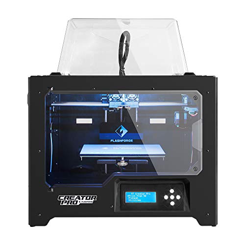 Flashforge 10745 Impresora 3D Creator Pro Impresora Doble Extrusora con Optimizado Plate Construir y Mejorada Holder Spool