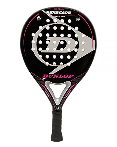 Pala de Padel Dunlop Renegade Soft + Overgrip / Mejores Palas y Raquetas de Pádel para Hombre Mujer niño y niña / Palas Raquetas de Alto Control y Marco de Carbono