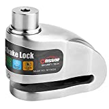 Oasser candado Moto con Alarma antirrobo para Moto con función ON/Off Alarma para Moto de Acero Inoxidable Impermeable Tres Llaves 120db Larga duración Adecuado para Bicicleta Motocicleta Gris DB1