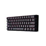 Redragon Dragonborn RGB - Teclado Mecánico Gaming - Switches Red - con Cable USB Tipo C Desmontable - Negro