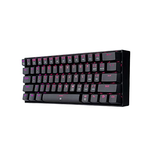 Redragon Dragonborn RGB - Teclado Mecánico Gaming - Switches Red - con Cable USB Tipo C Desmontable - Negro