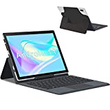 Tablet 10 Pulgadas 5G Android 11 Certificación GMS Tableta Ultra-Portátiles 6GB RAM + 64/256GB ROM, Con1.8GHz Core Procesador Núcleos Dual WiFi, con Teclado y Funda, OTG/Tpye-C/Bluetooth (Plata)