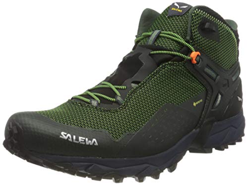 Salewa MS Ultra Flex 2 Mid Gore-TEX Zapatillas de trail running, Raw Green/Pale Frog, 45 EU