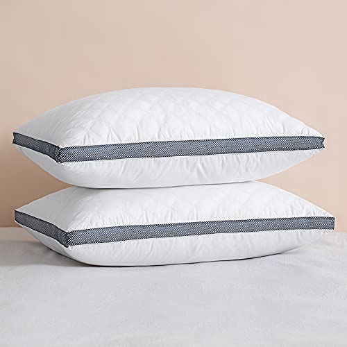 MIULEE 2 Piezas Relleno de Almohada Mullido para Dormir Relleno de Microfibra Suave Transpirable Almohada Estandar para Adultos Indeformable Fibra Hipoalergénica 40 x 80cm Blanco
