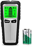 WaQoo Detector de Pared, 5 en 1 Multifuncional Stud Finder con Pantalla LCD Retroiluminada, para Detecta AC Cable, Azulejos, Metal Tuberías Madera y AC Cable en La Pared Cemento, Batería Incluida