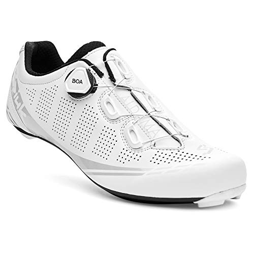 Spiuk Sportline Road Zapatilla Carretera ALDAMA, Adultos Unisex, Blanco Mate, T. 41