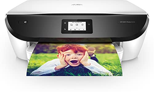 HP Envy Photo 6232 – Impresora multifunción inalámbrica, Tinta, Wi-Fi, copiar, escanear, impresión a Doble Cara, 4800 x 1200 PPP, Color Blanco y Negro