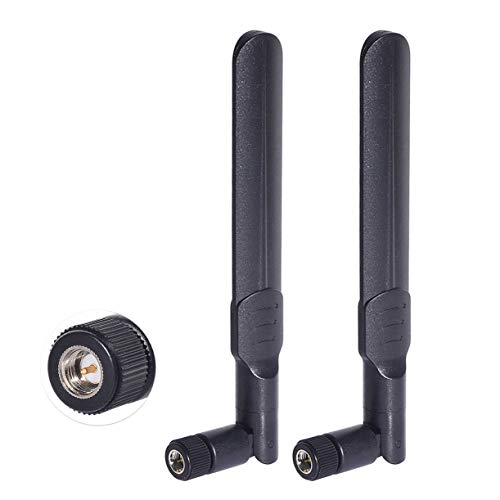 Bingfu Antena WiFi SMA Doble Banda 2.4GHz 5GHz 5.8GHz 8dBi Antena Macho SMA para Grabador de Cámara IP de Seguridad de Vigilancia Cámara de Visión Trasera de Remolque de Camión Monitor de Marcha Atrás