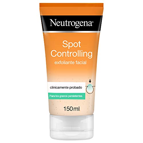 Neutrogena Spot Controlling Gel Exfoliante Facial, con Ácido Salicílico para Piel Propensa al Acné - 150Mililitros